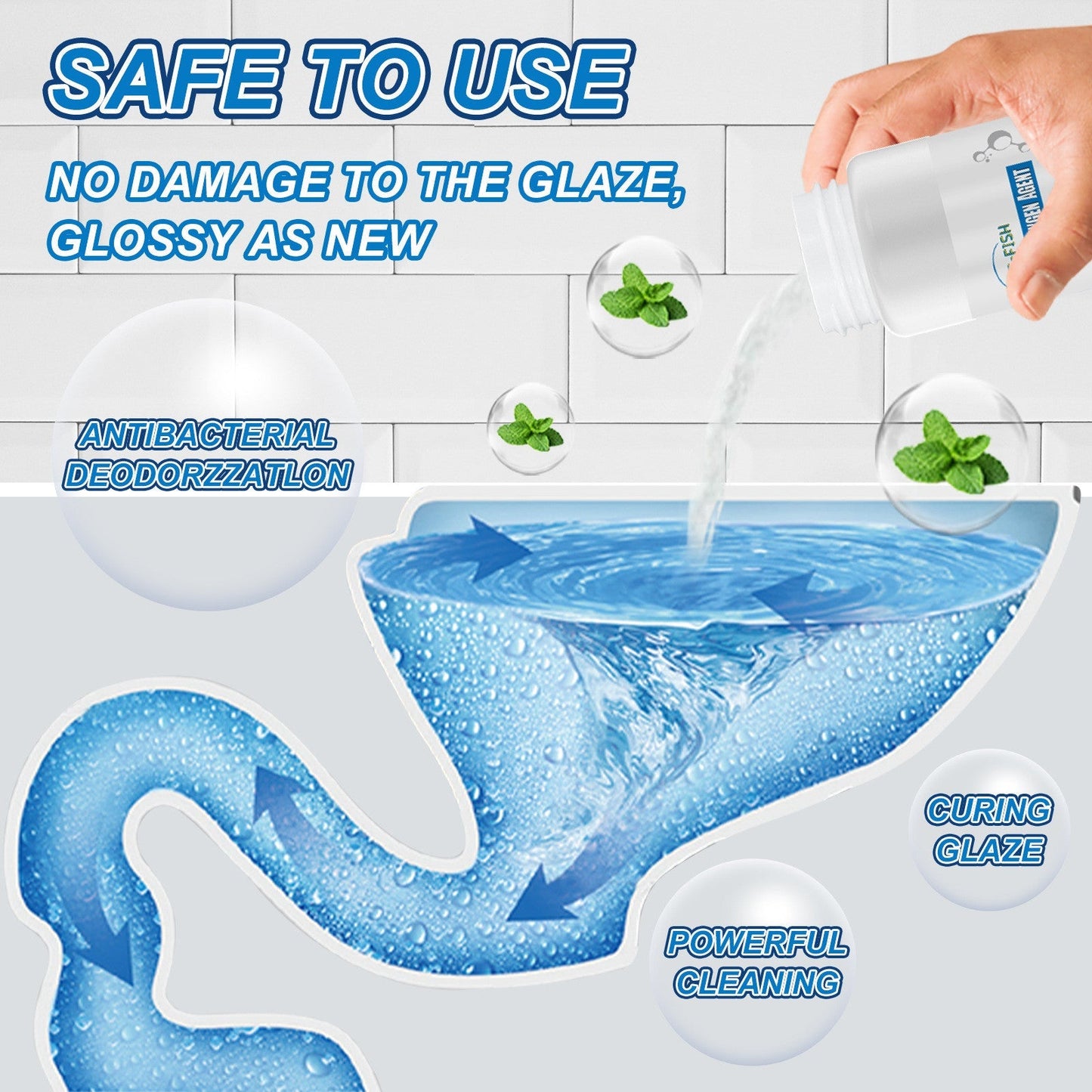 š½Toilet Active Oxygen Agent - Deep Clean Fresh Scent āØ