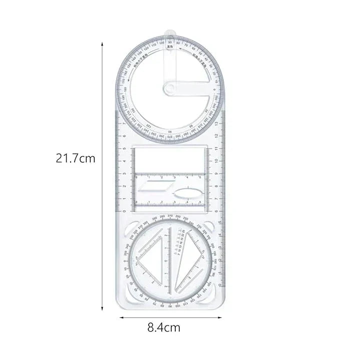 Multifunctional Geometric Ruler - All in one (Buy 1 Get 1 Free)