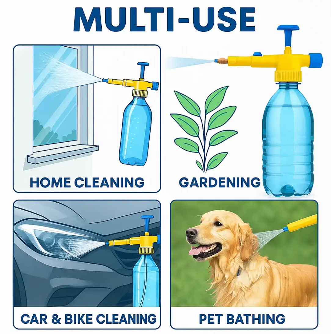 Bottle Pressure Sprayer Attachment