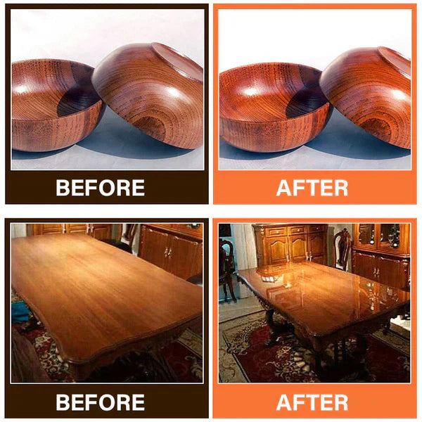 GLOW WOOD Bee Wax Wood Furniture Polish [ Pack of 2 ]