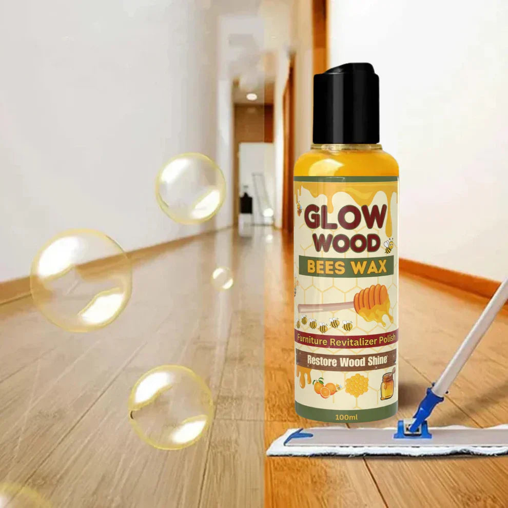 GLOW WOOD Bee Wax Wood Furniture Polish [ Pack of 2 ]