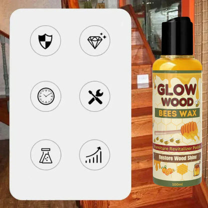 GLOW WOOD Bee Wax Wood Furniture Polish [ Pack of 2 ]