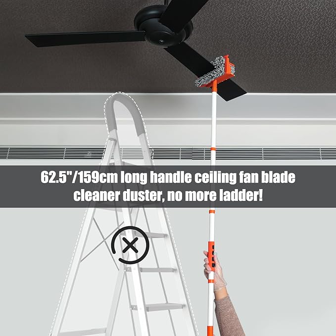 Ceiling Fan Cleaner Duster with Extendable Long Handle