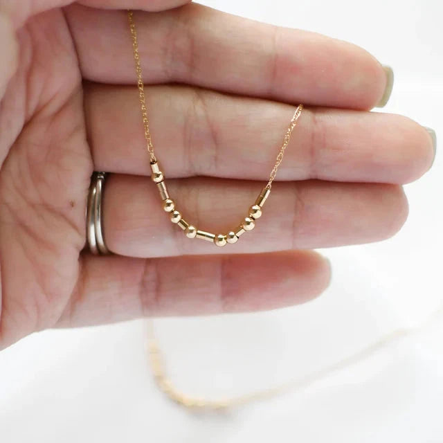 Morse Code Name Necklace