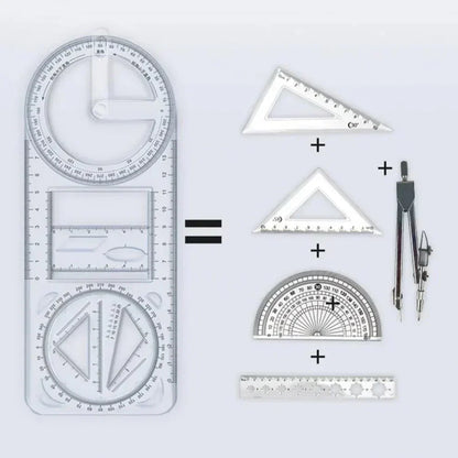 Multifunctional Geometric Ruler - All in one (Buy 1 Get 1 Free)