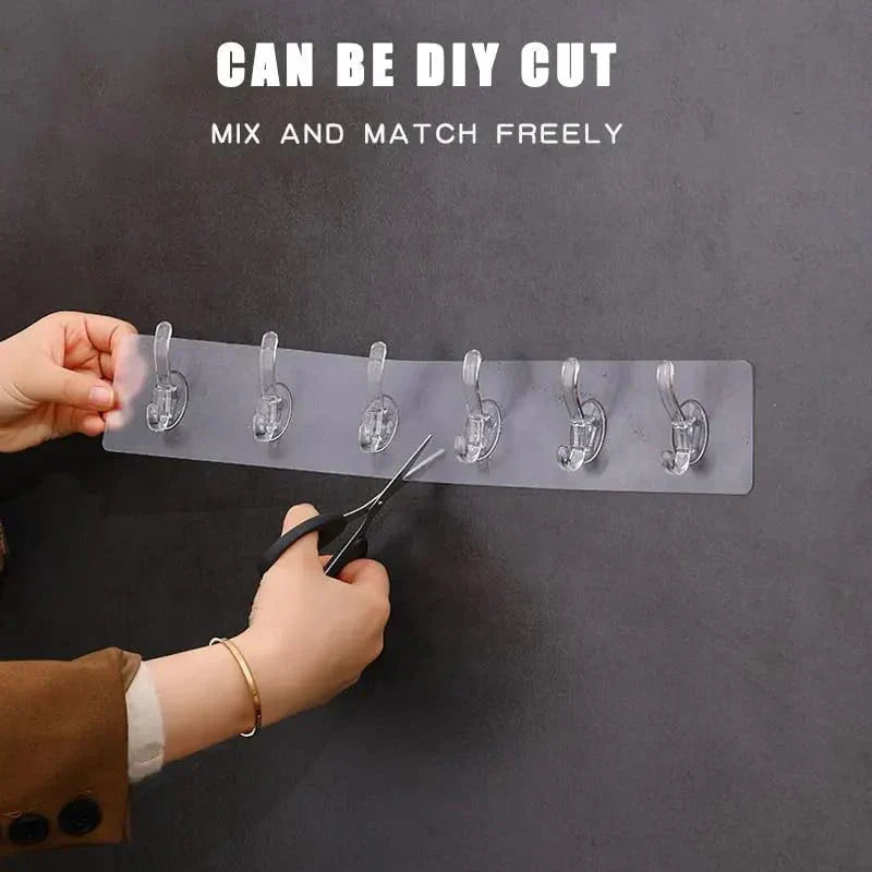 6 Hook Adhesive Strip- Heavy Duty