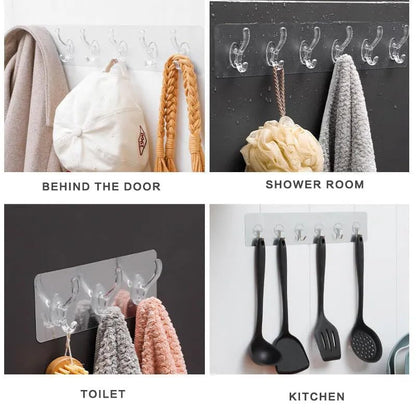 6 Hook Adhesive Strip- Heavy Duty