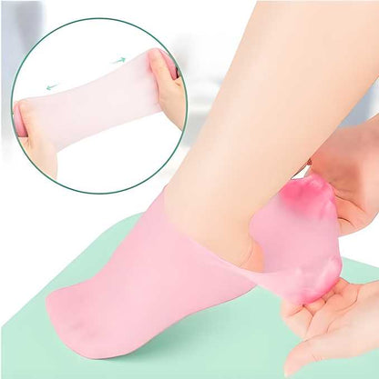 Silicone Gel Heel Socks – Anti Slip for Dry & Cracked Feet