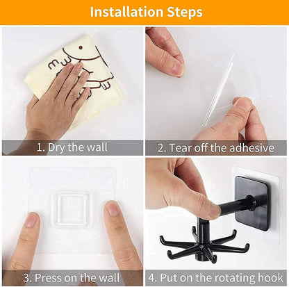 Rotating 360° Wall Hook- Heavy Duty