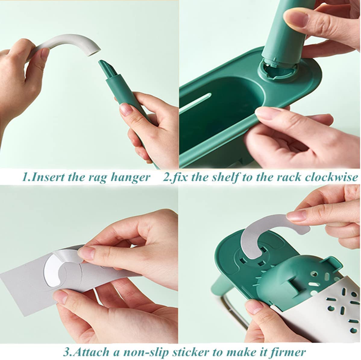 Telescopic 2-in-1 Kitchen Sink Storage Rack Holder