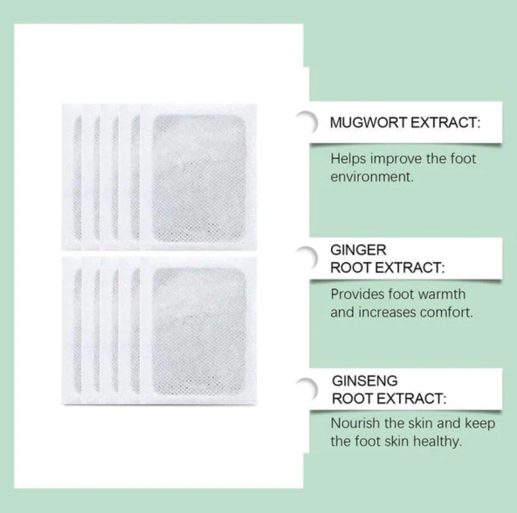 100% Herbal & Gentle Ingredient Detox Foot Pads BUY 10 GET 10 FREE (Pack of 20)