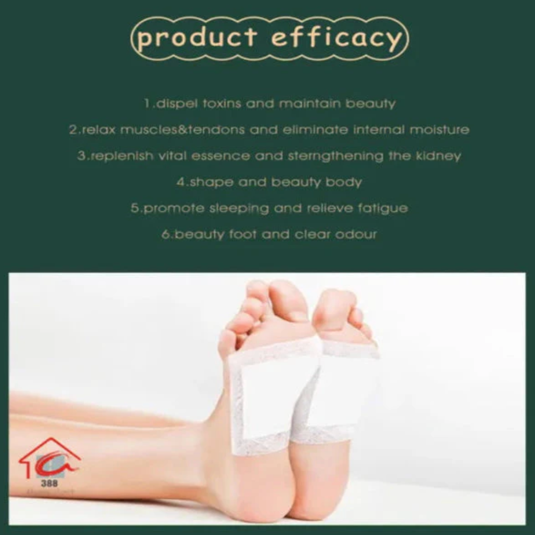 100% Herbal & Gentle Ingredient Detox Foot Pads BUY 10 GET 10 FREE (Pack of 20)