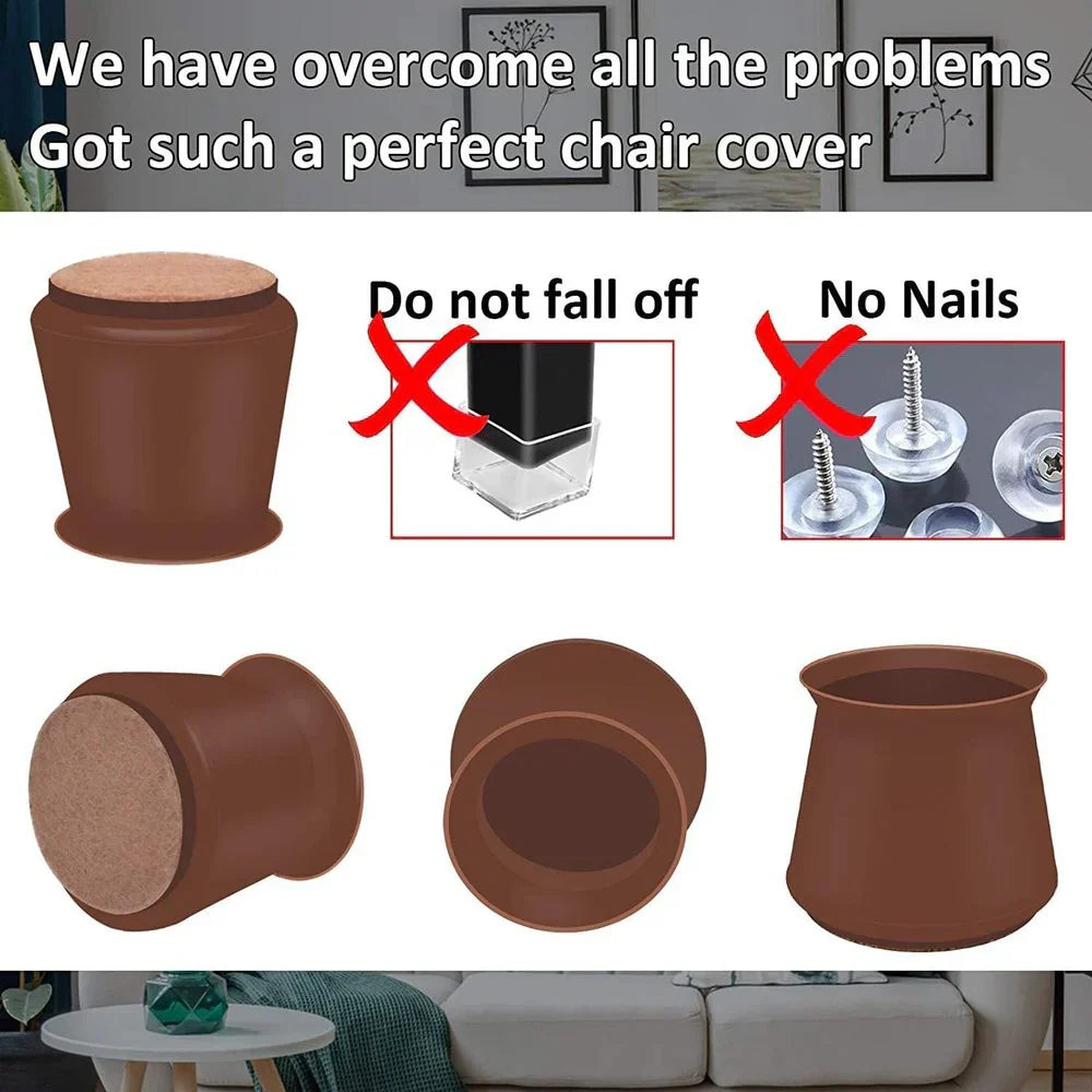 Leg Caps for Furniture- Easy movement & No more floor scratches