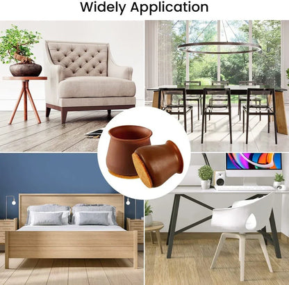 Leg Caps for Furniture- Easy movement & No more floor scratches