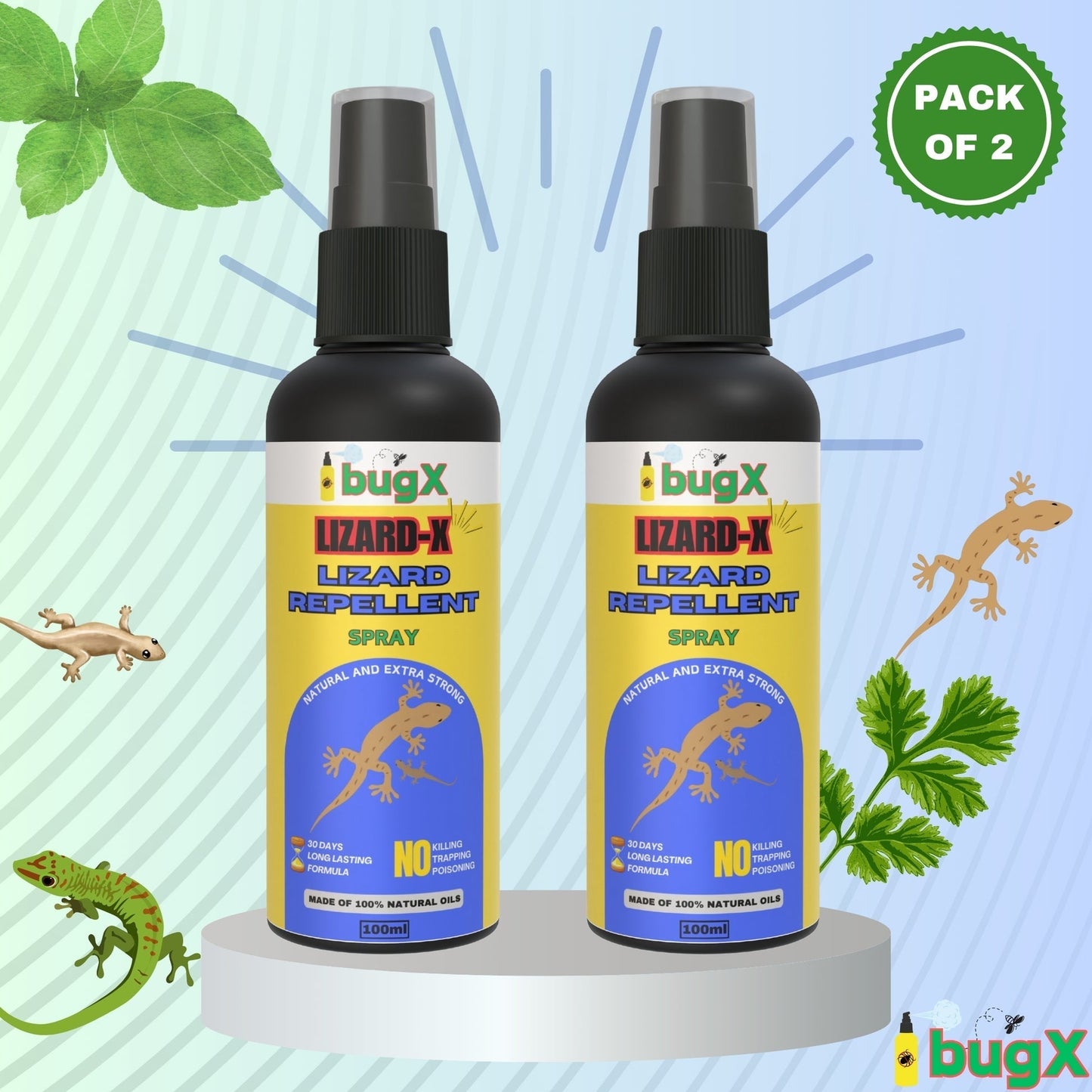 LIZARD-X Lizard Repellent Spray - Pack of 2