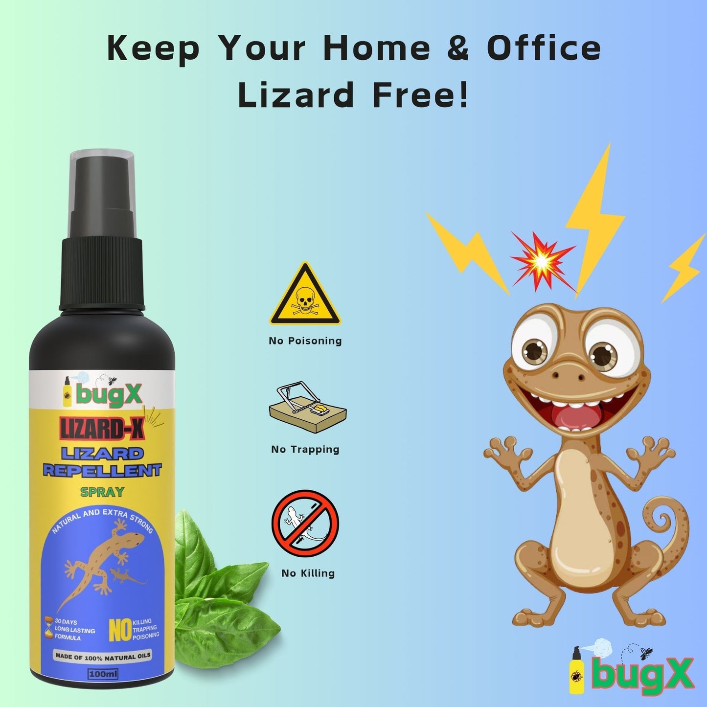 LIZARD-X Lizard Repellent Spray - Pack of 2