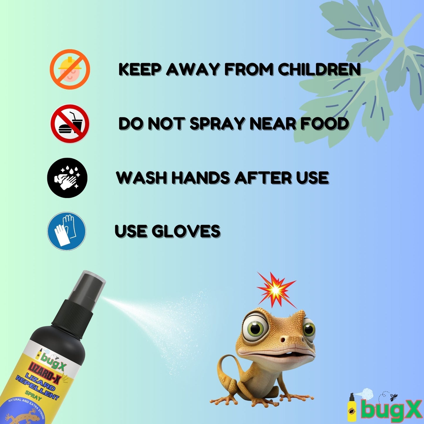 LIZARD-X Lizard Repellent Spray - Pack of 2