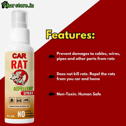 No Entry Rat Repellent Car Spray - Pack of 3