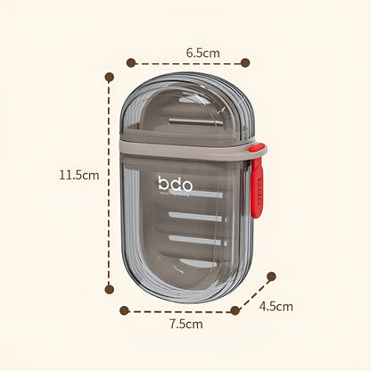 Transparent Travel Soap Box With Lid (Pack of 3)